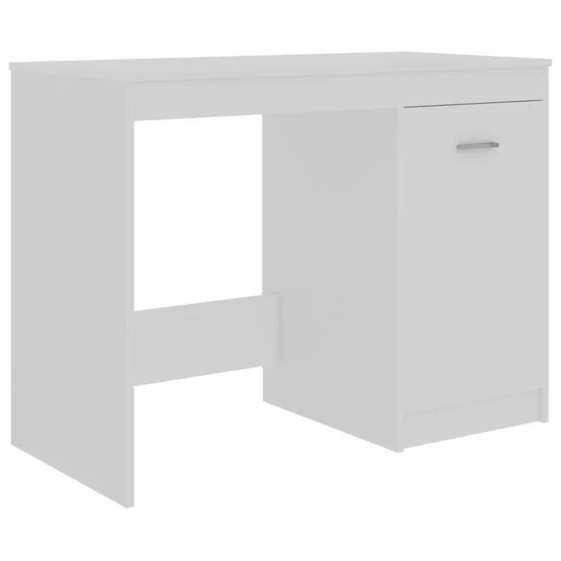 KALLIAS – White Writing Table with Multiple Storage