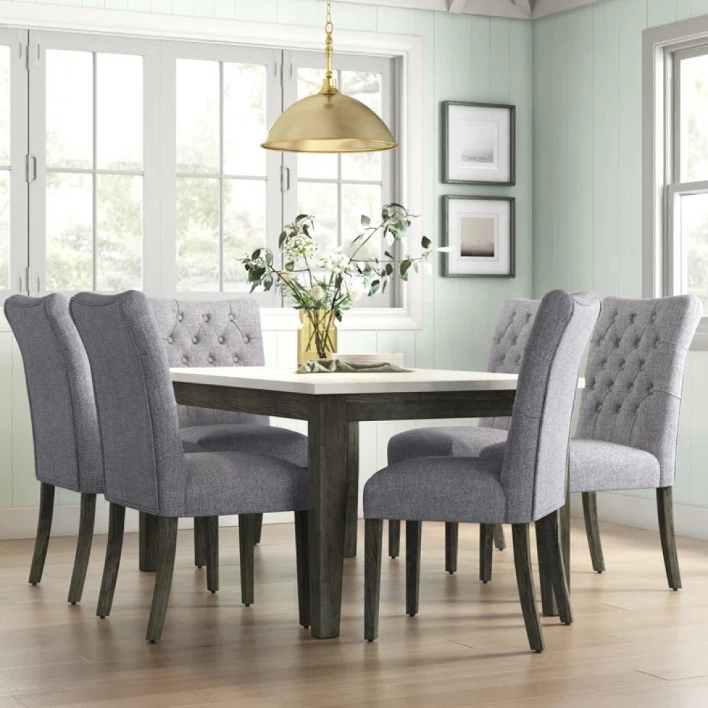 BLANQOR – Mid Century Modern Style Dining Table Set
