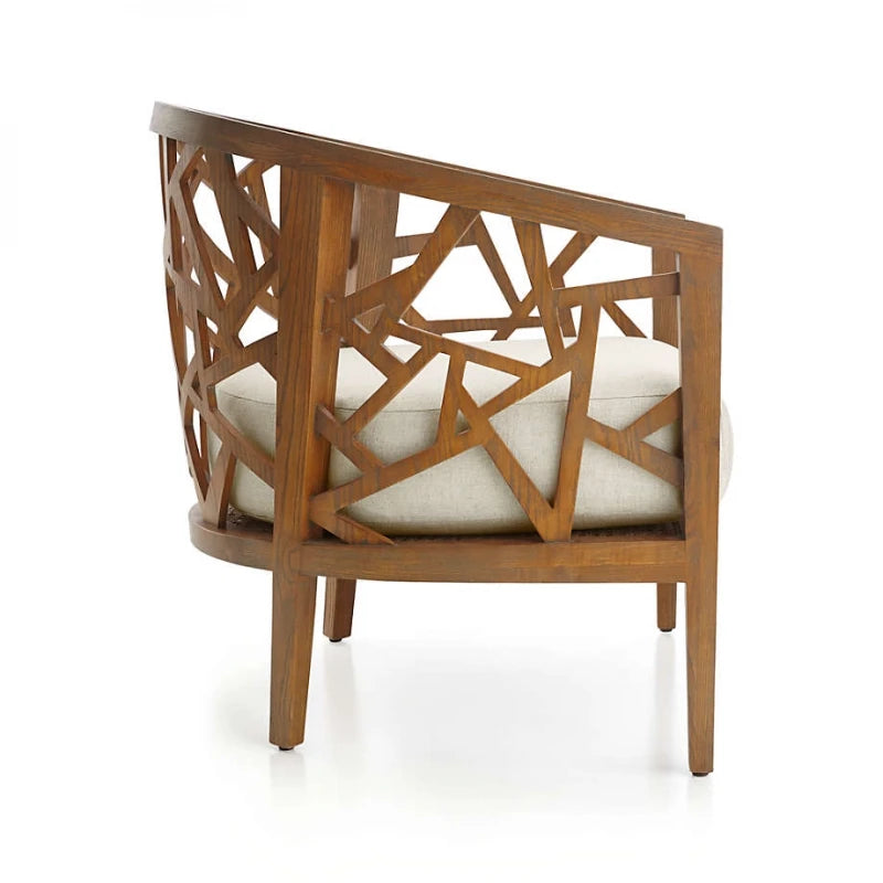 MOORE – Wooden Chair With Seat Cushion