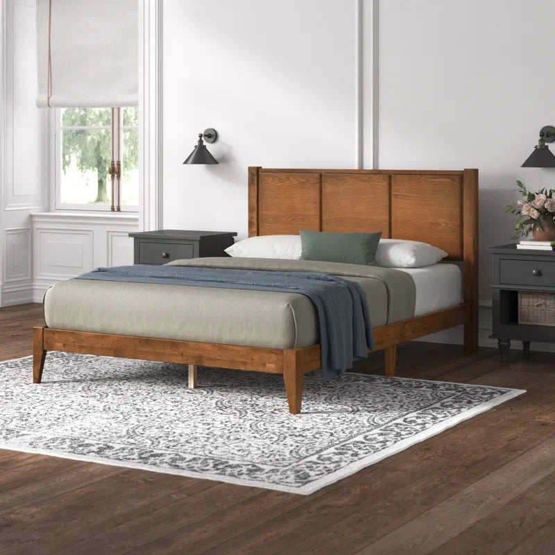 FLEUR – Retro Style Dark Brown Queen Size Teen Bed