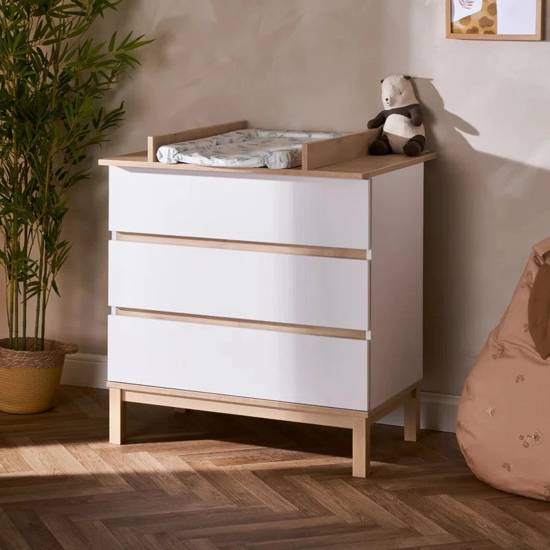 CHERUB – White & Oak Brown Scandinavian Style Changing Table