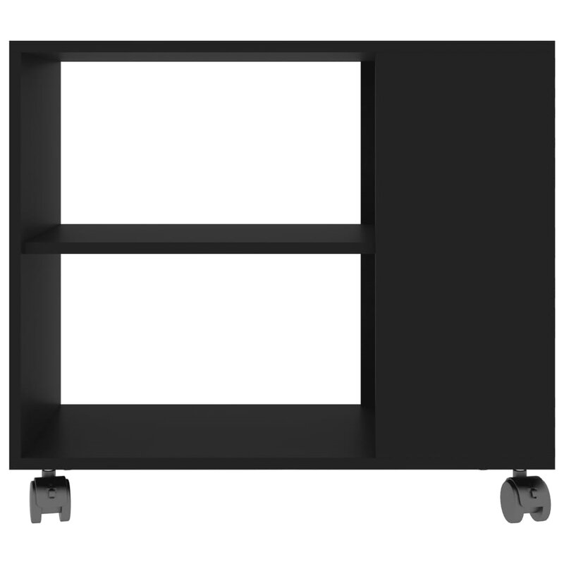 DOREL - Black Display Shelves Side Table