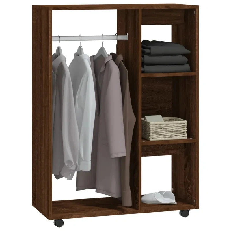 ARDMORE – Dark Brown Cabinet Style Cloth Hanging Rack
