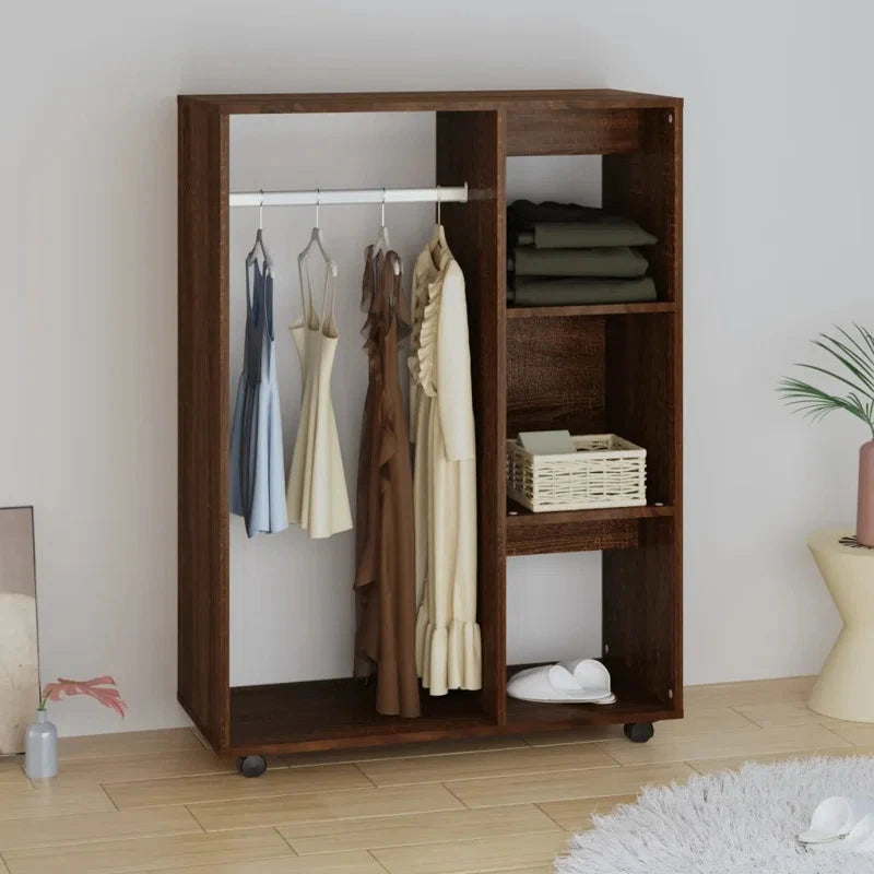 ARDMORE – Dark Brown Cabinet Style Cloth Hanging Rack