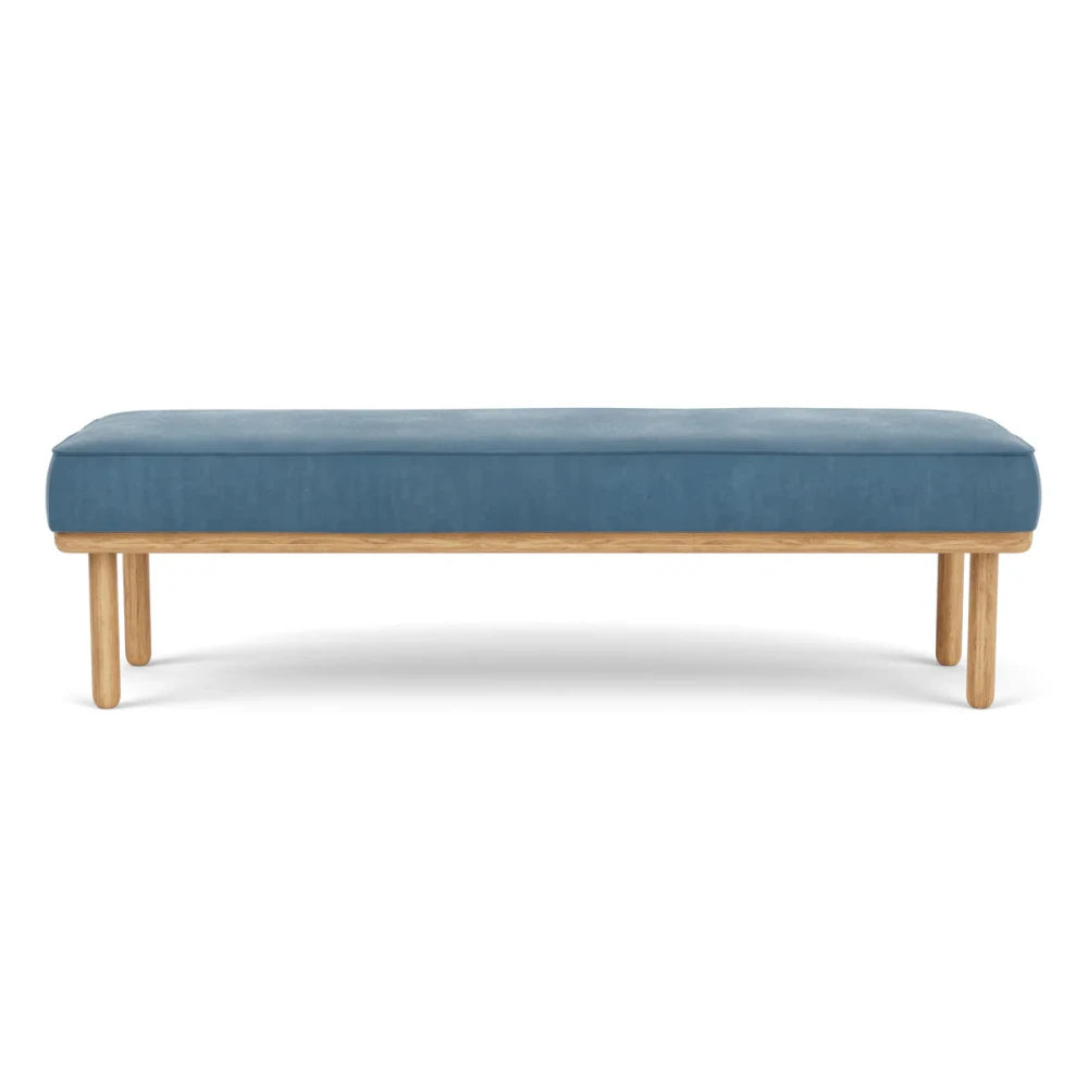VEXA – Scandinavian Style Blue Ottoman Bench