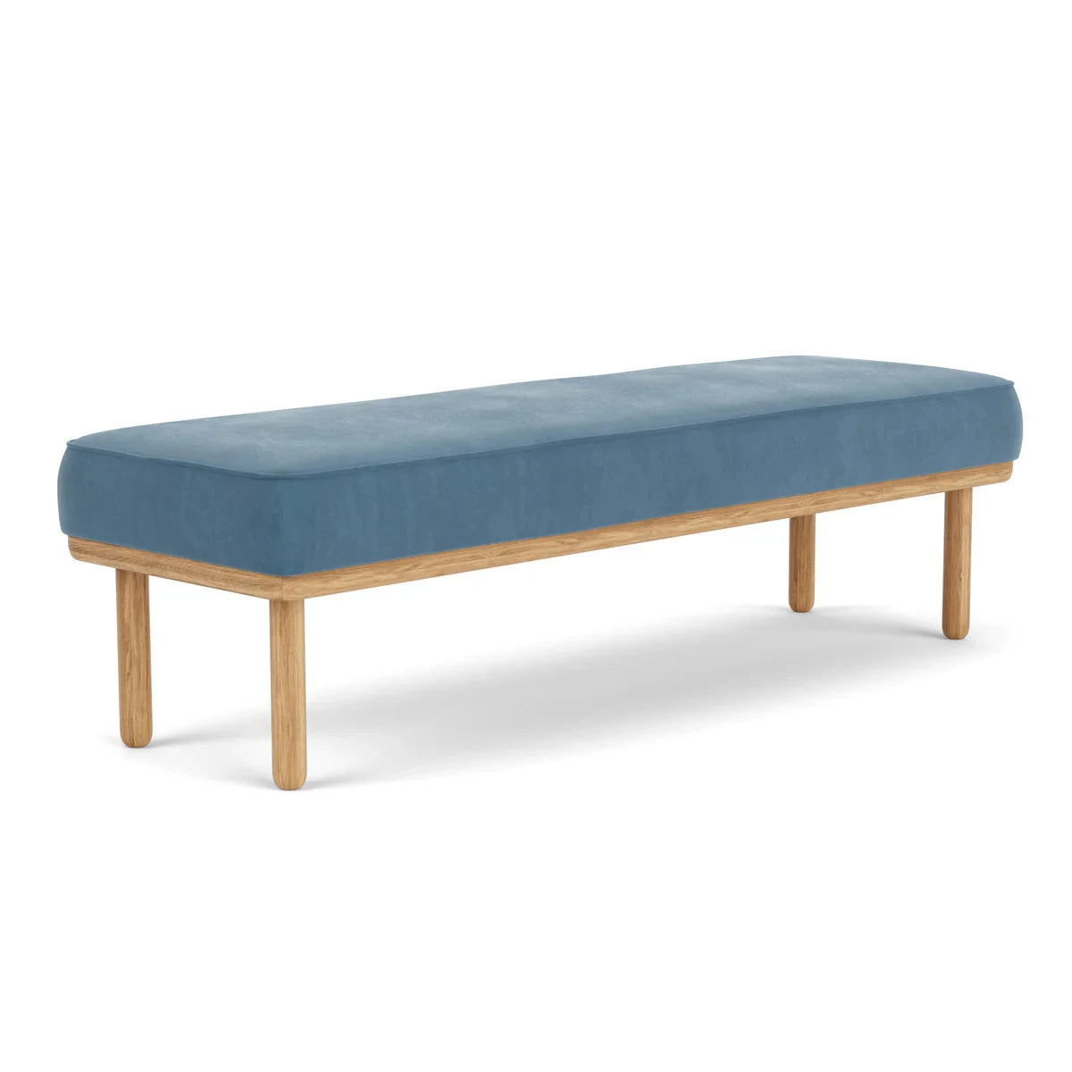 VEXA – Scandinavian Style Blue Ottoman Bench