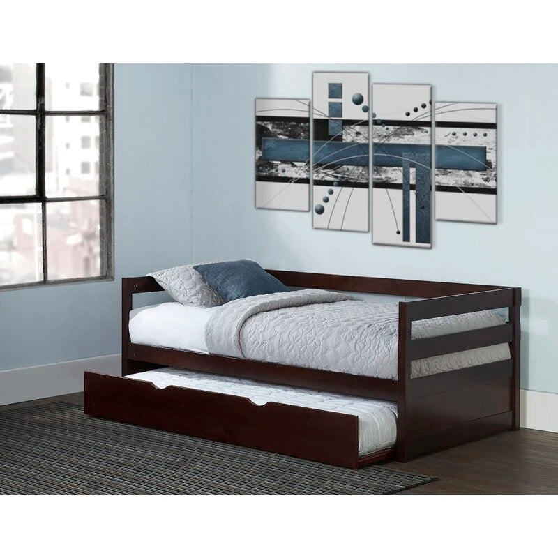 DORA – Plank Paneled Daybed With Trundle
