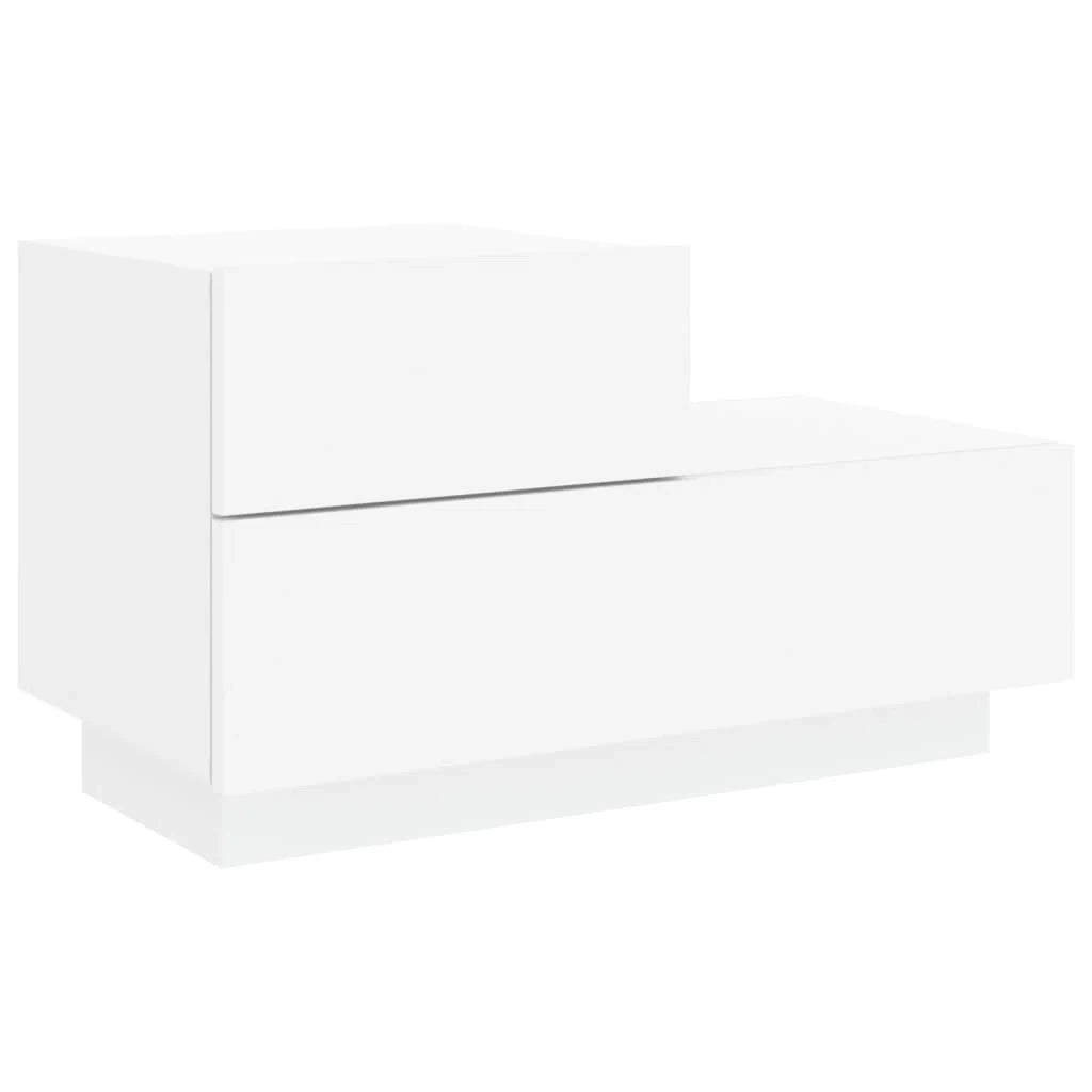 BURL – White Contemporary Design Nightstand