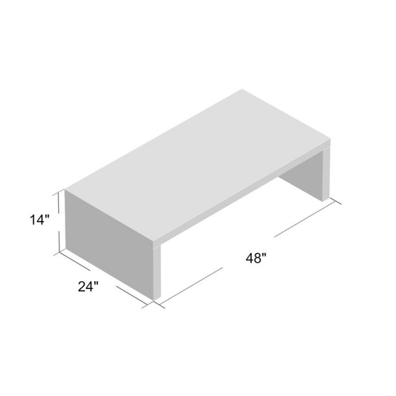 LARZENY - Elegant White Coffee Table
