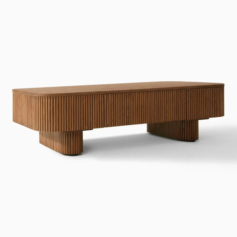 HIDEY – Ultra Modern Curved Edge Storage Coffee Table