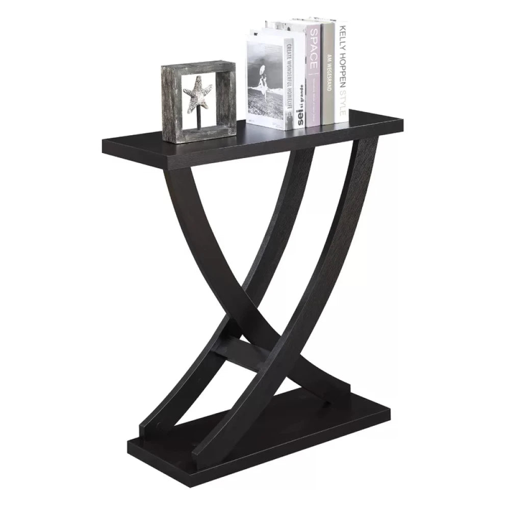 ZAIRE – Black Intersecting Legs Console Table