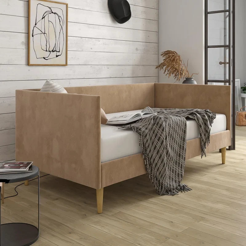 AURORA – Tan Velvet Daybed