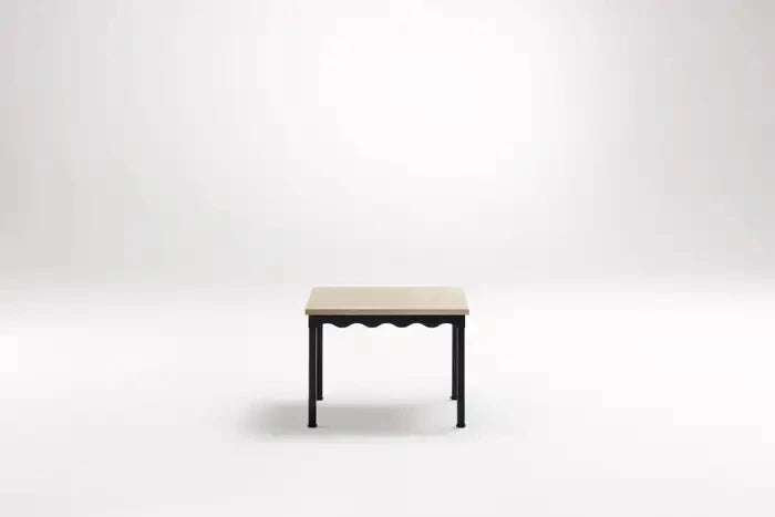 OPULAN – Industrial Style Travertine End Table