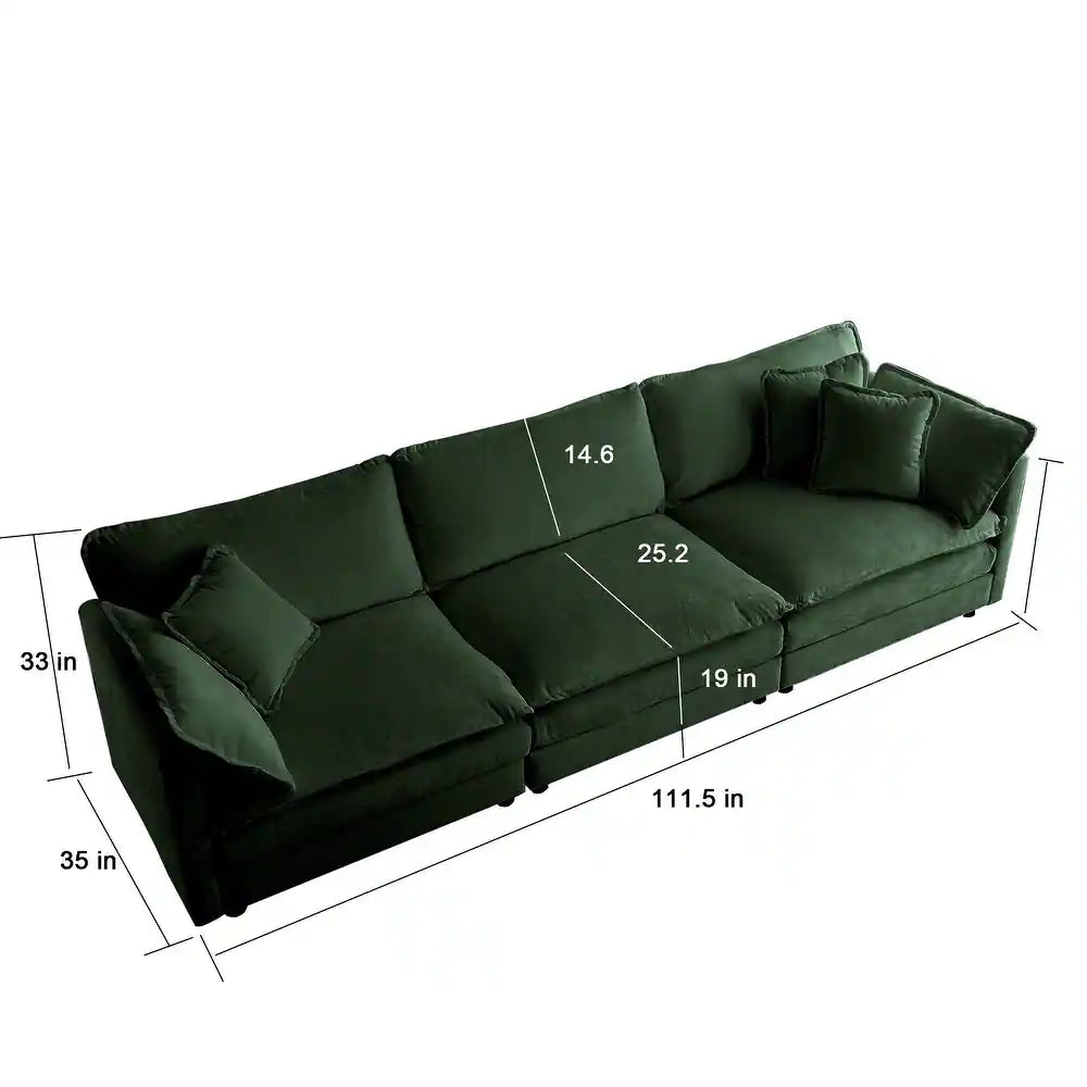 VERDANT – L Shaped Four Seater Sofa with Ottoman
