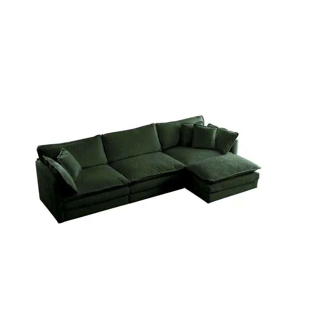 VERDANT – L Shaped Four Seater Sofa with Ottoman