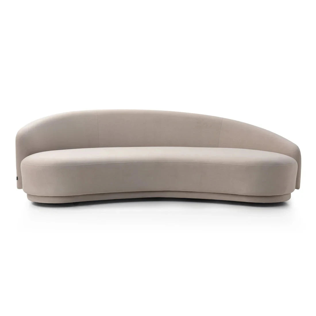 CLOUD – Curved Three Seater Sofa in Dull Grey