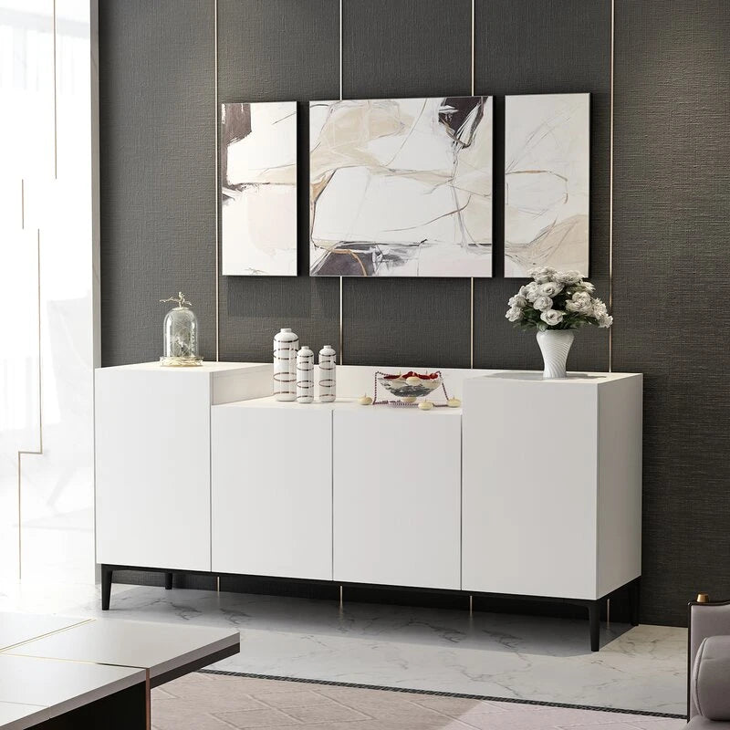 SOFAE – White & Black Contemporary Style Sideboard