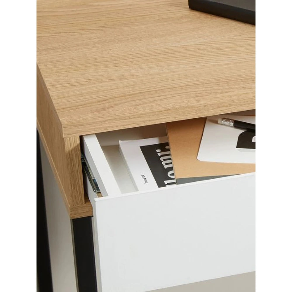 ZAIL – Computer Desk with Black Metallic Base