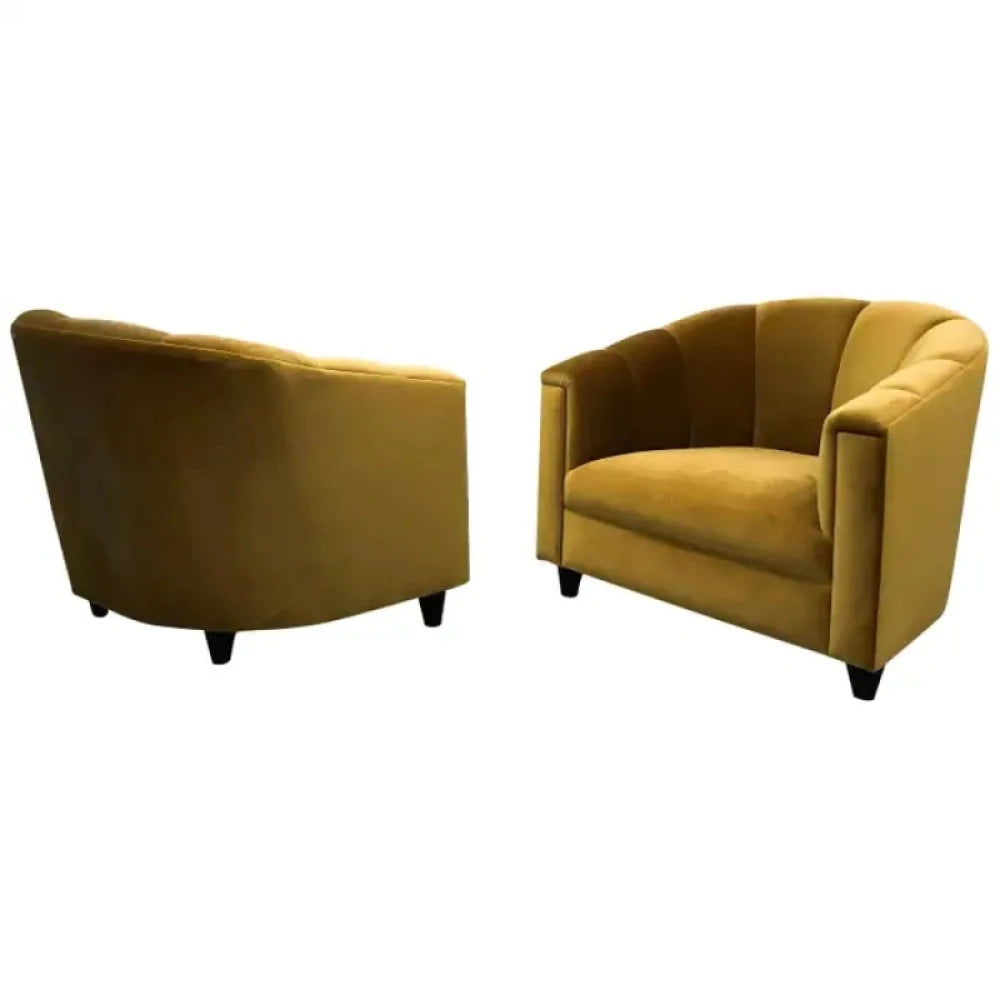 DATITUDE – Mustard Club Sofa Chair