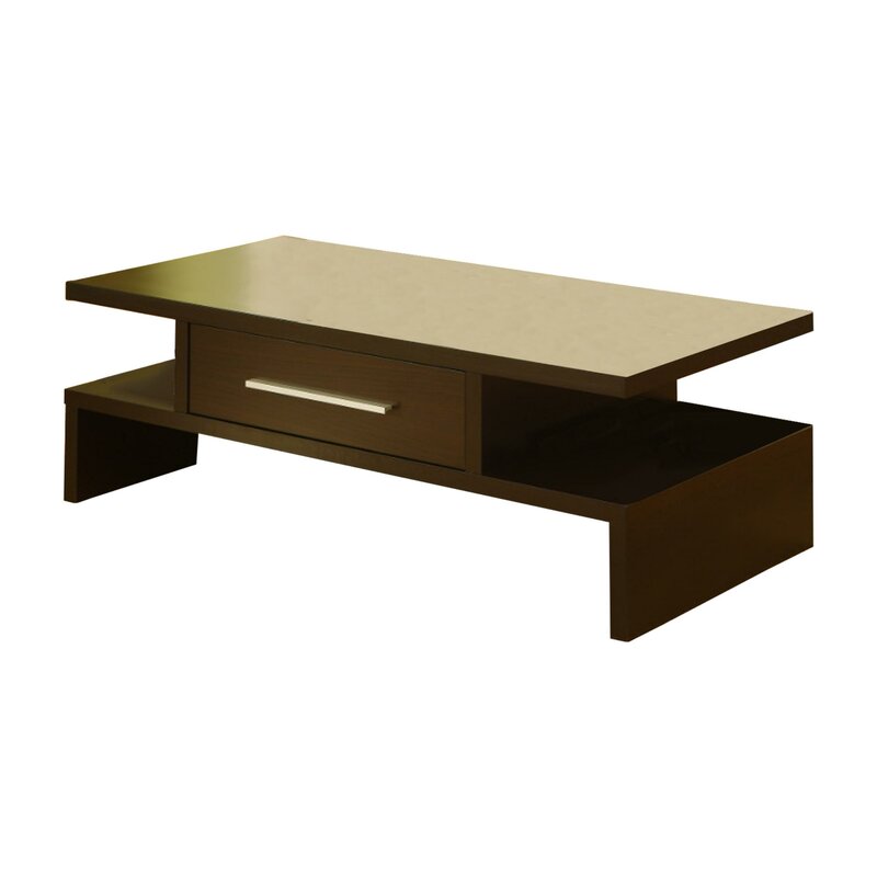 MARSHEL - Coffee Table With Storage Dark Brown