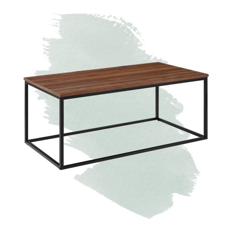 HULBERT - Black Metallic Frame Coffee Table