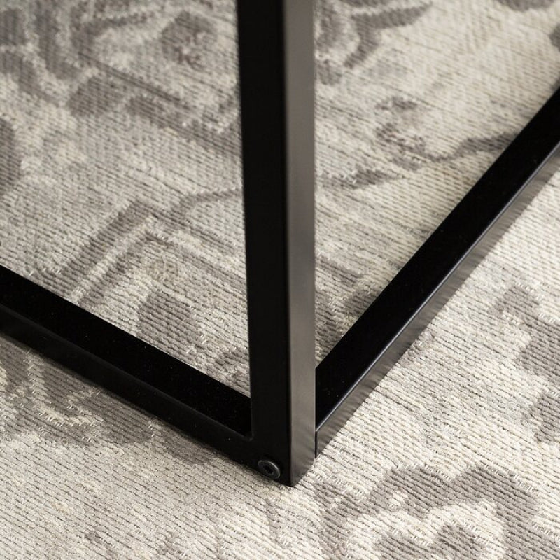 HULBERT - Black Metallic Frame Coffee Table