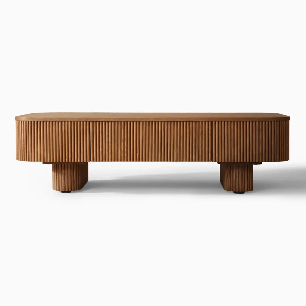 HIDEY – Ultra Modern Curved Edge Storage Coffee Table
