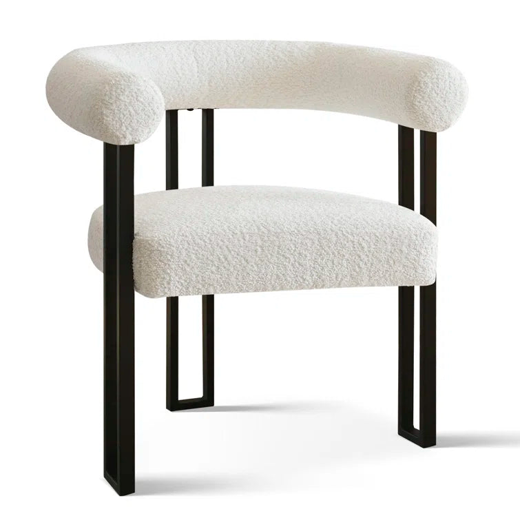 KIVO – Abstract Design Black & White Dining Table Set