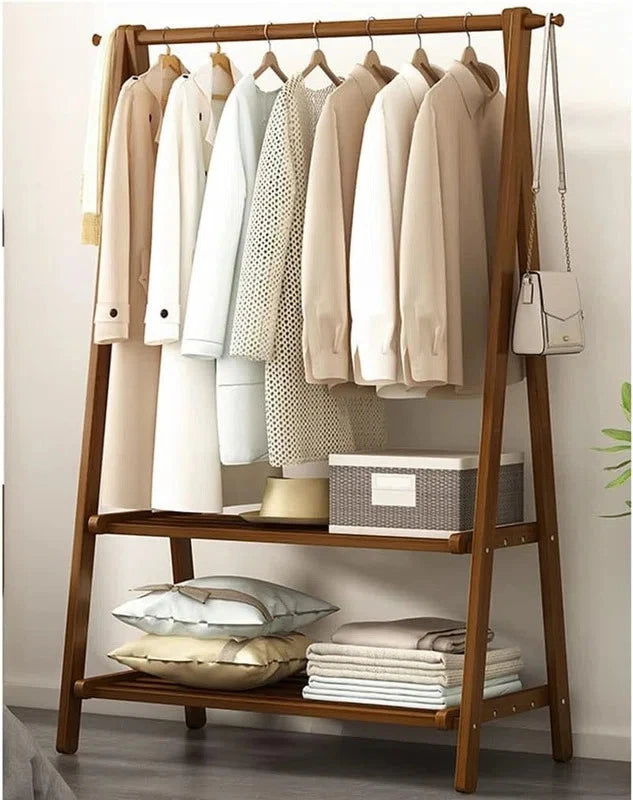 CORSAIR – Dark Brown Cloth hanging Rack with Shelves