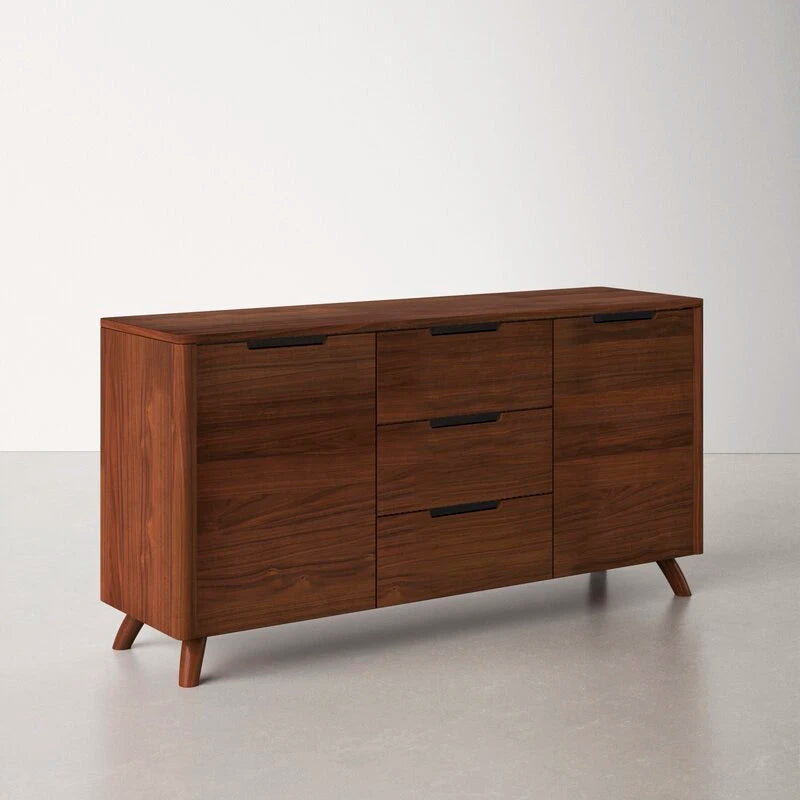 CYRENE – Mid Century Style Cut Out Handles Side Board