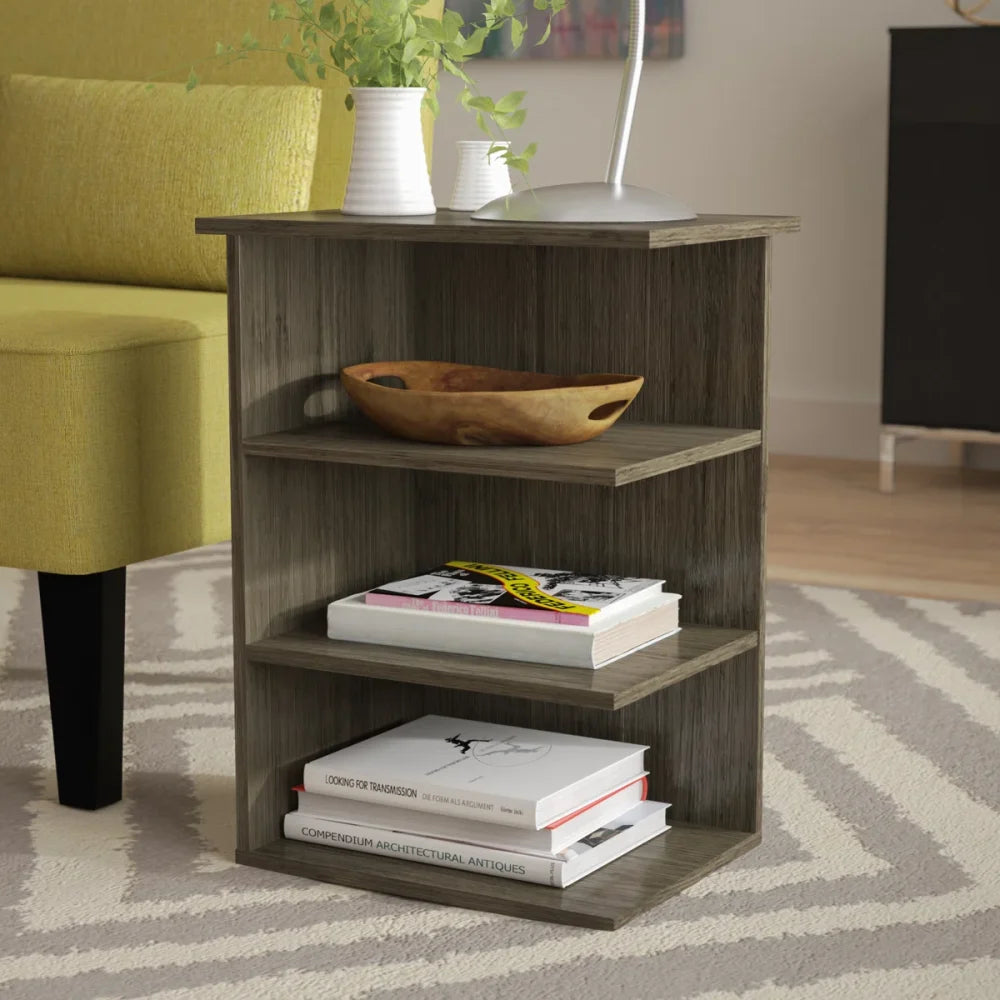 CAUSEL - Storage Side Table Rustic Brown