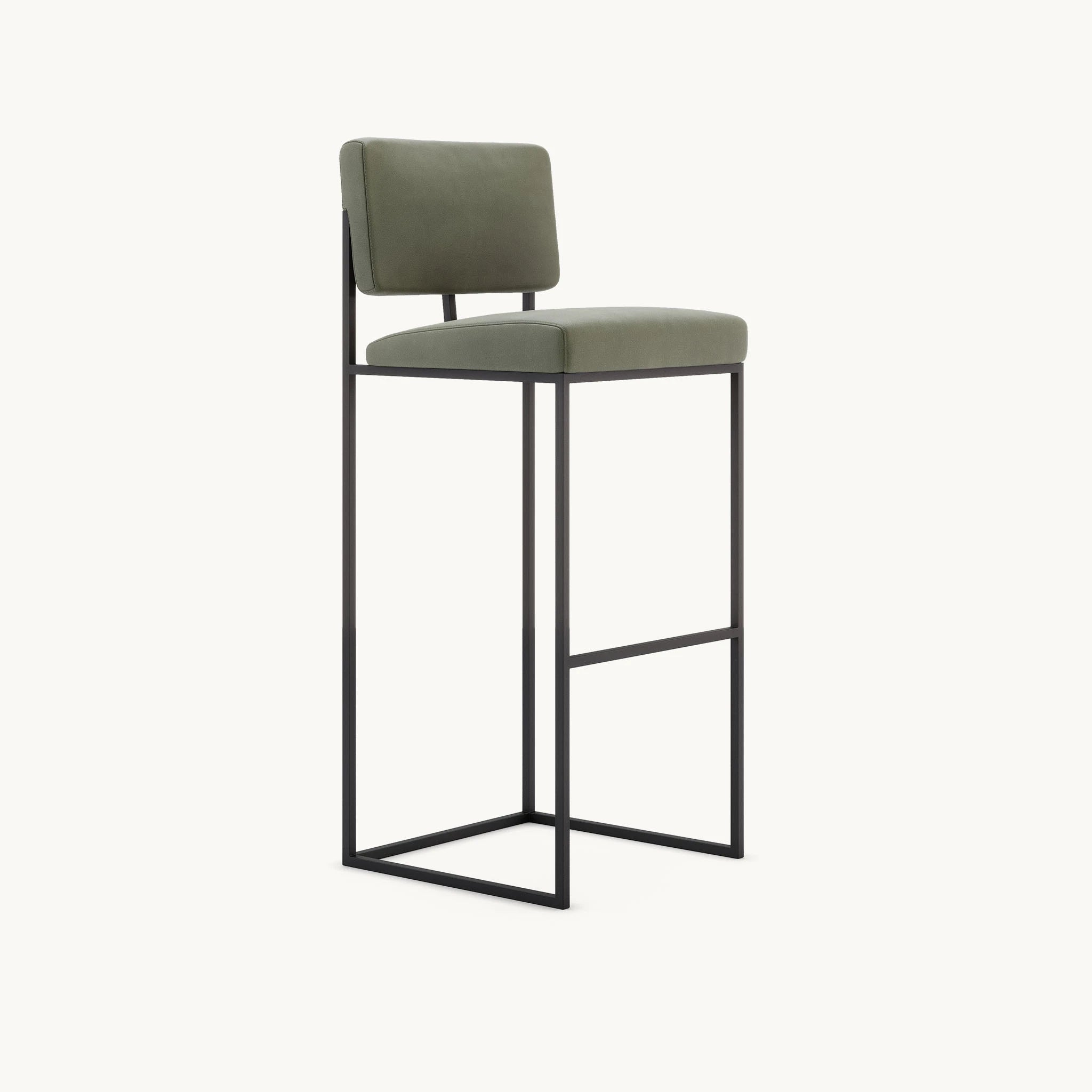 OPELLA – Minimalist Design Metallic Frame Bar Chair