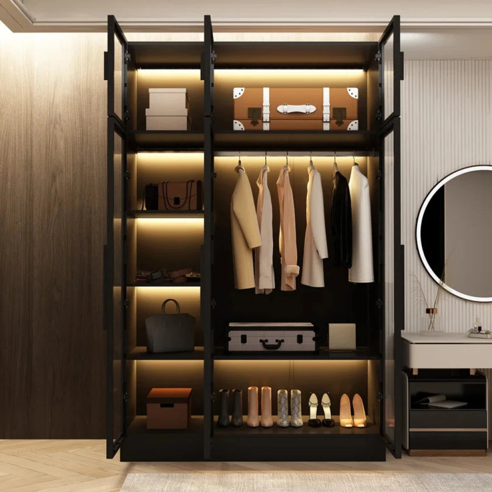 VELARE – Sleek Contemporary Design Black Wardrobe