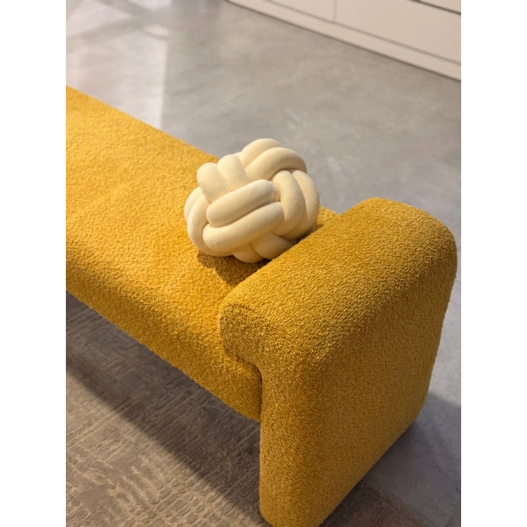 GRAINY – Urban Style Yellow Ottoman Bench