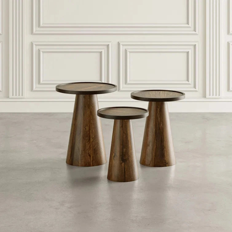 GLINT – Mid Century Modern Style Round Nesting Tables