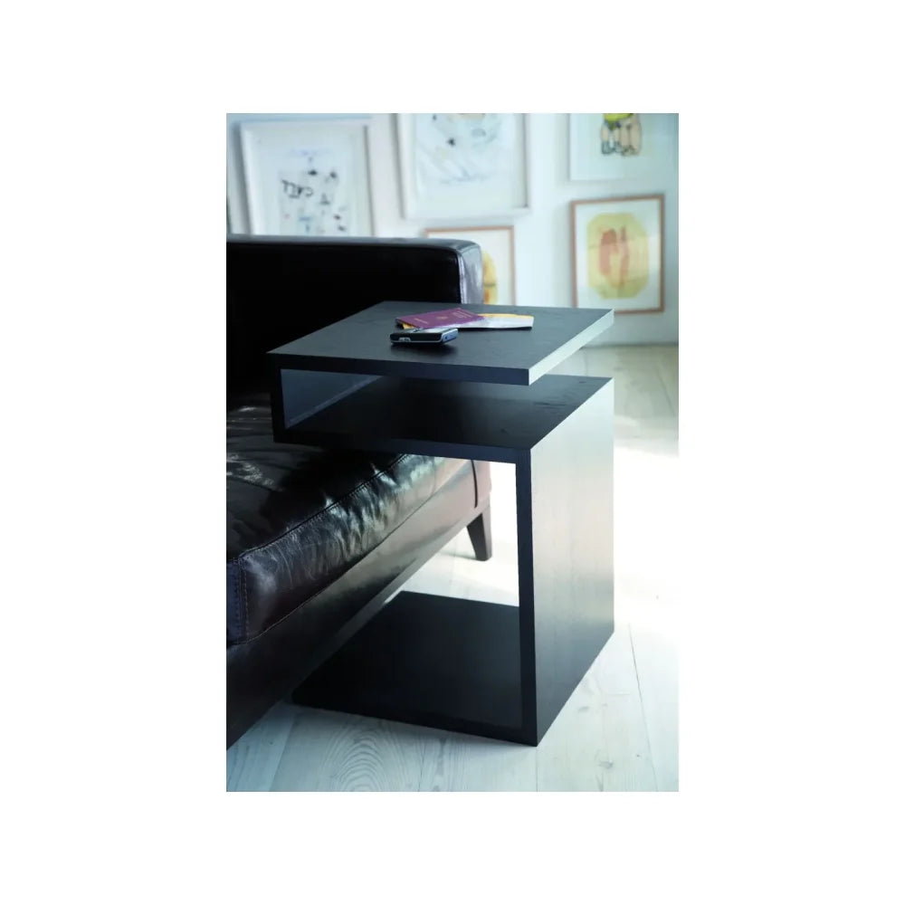 TULIP - Storage Side End Table Black