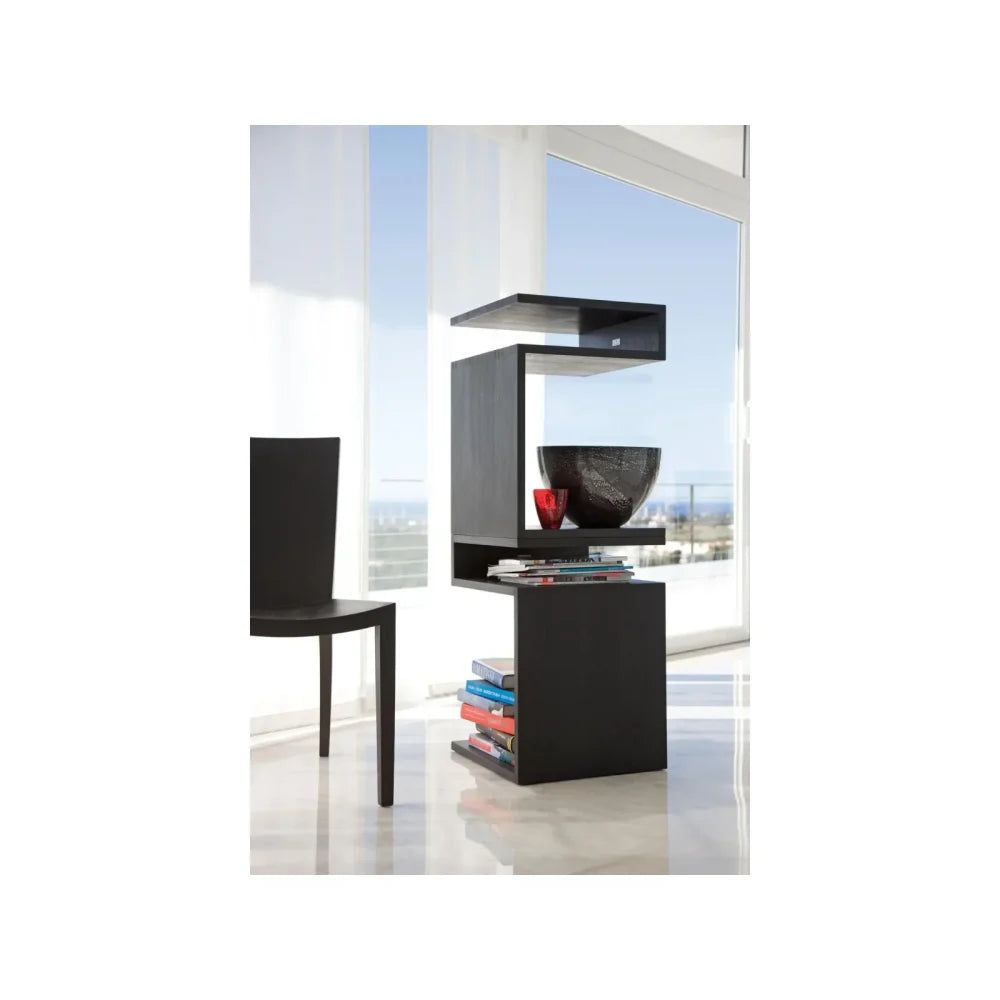 TULIP - Storage Side End Table Black