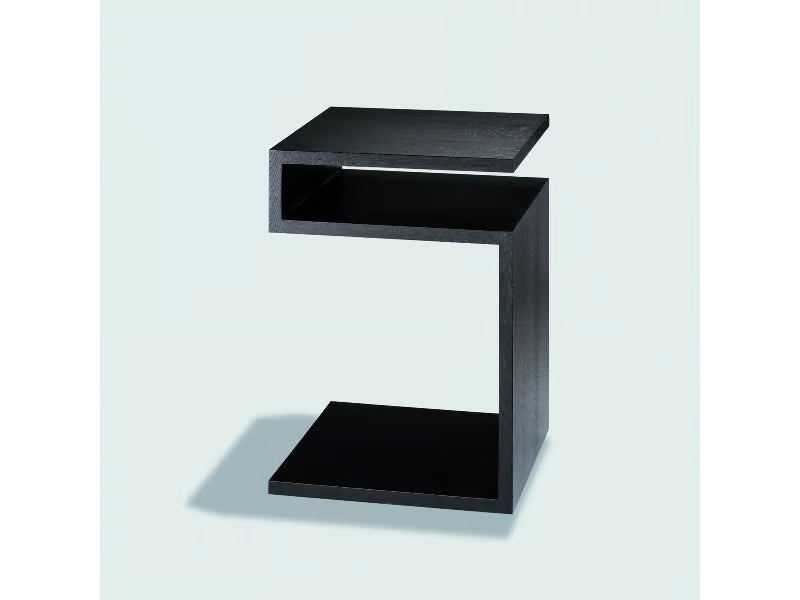 TULIP - Storage Side End Table Black