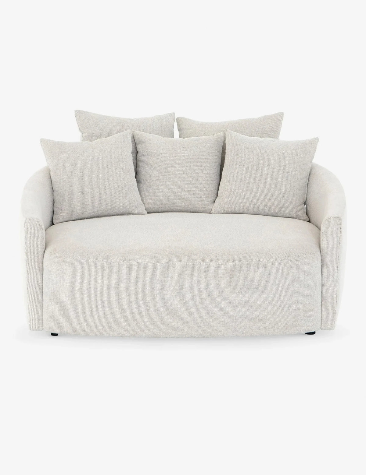 SELENE – Light Grey Round Cuddle Chair