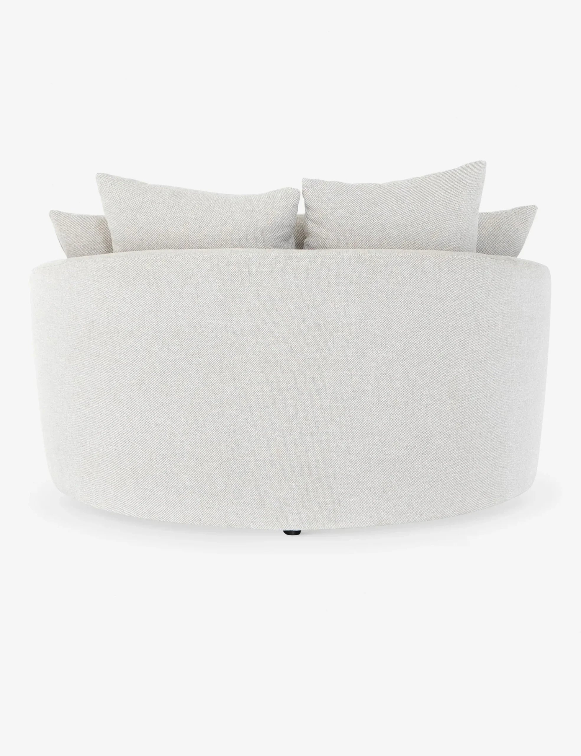 SELENE – Light Grey Round Cuddle Chair
