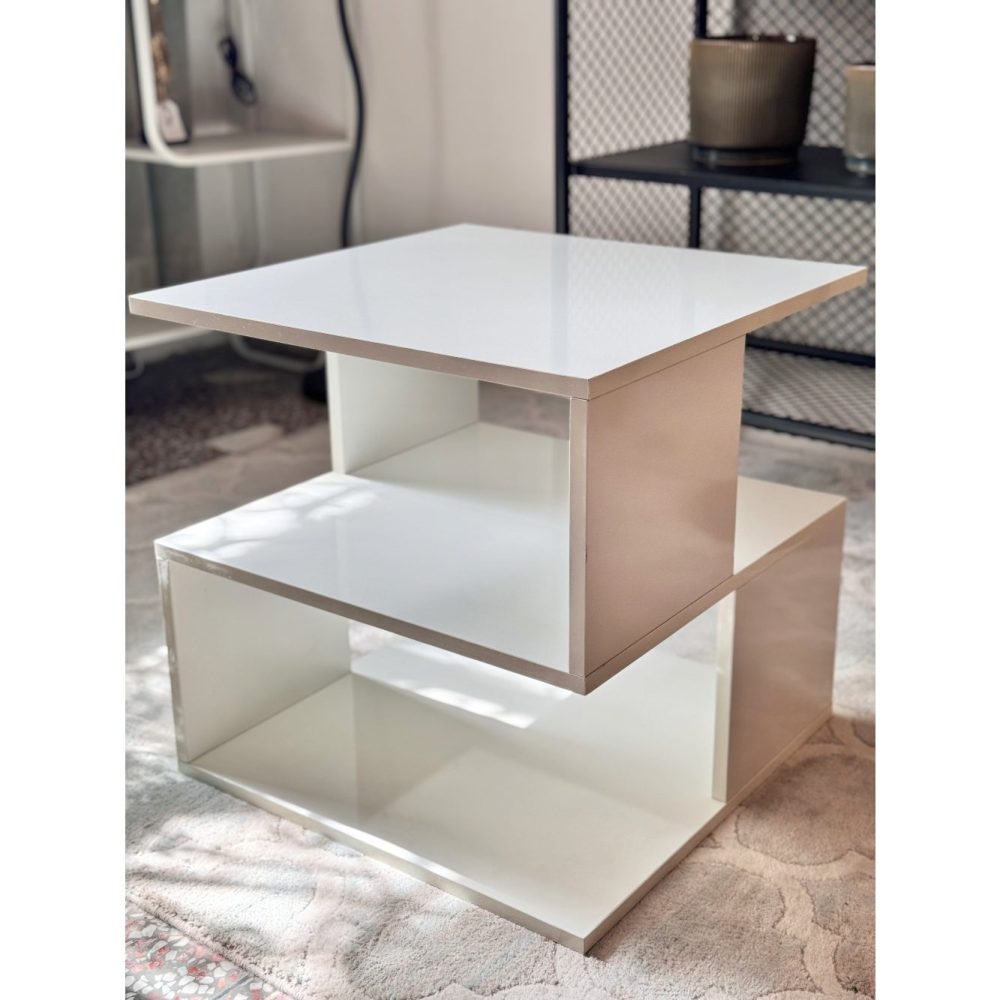 MILLIMUN - Side Storage Nightstand White