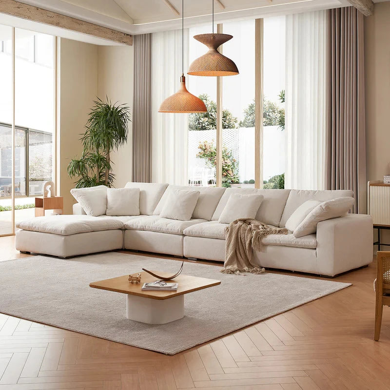 AVALO – Urban Style White Sectional Sofa