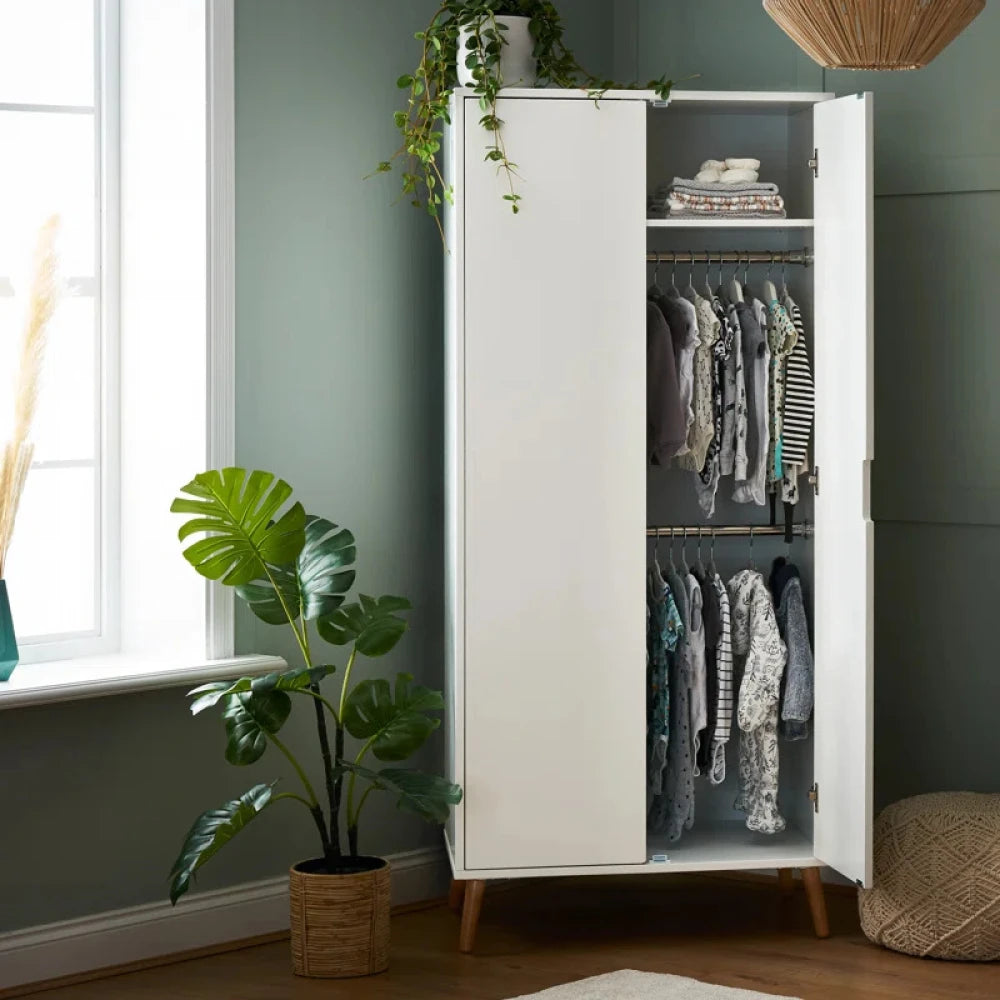 NUBO – White Double Door Modern Kids Cupboard