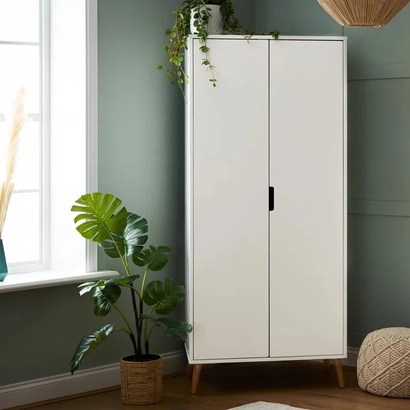 NUBO – White Double Door Modern Kids Cupboard