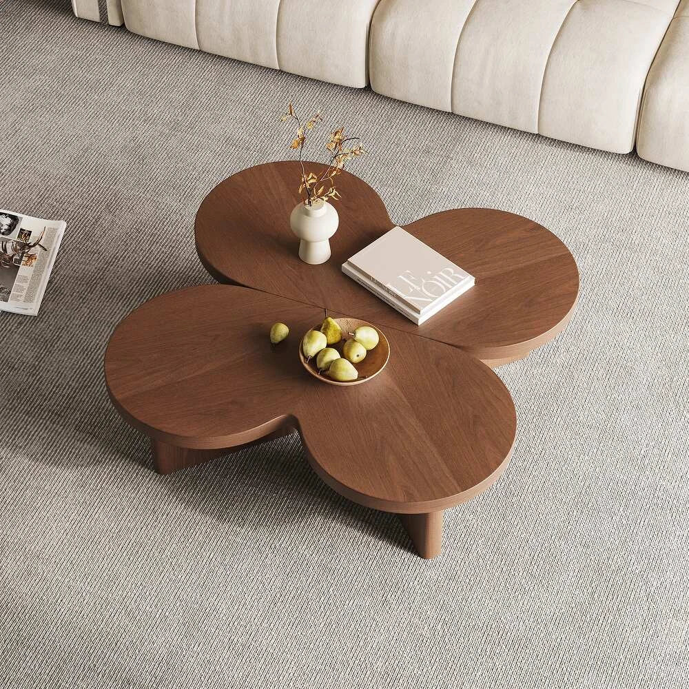 WINK – Flower Shape polish finish Coffee Table Set