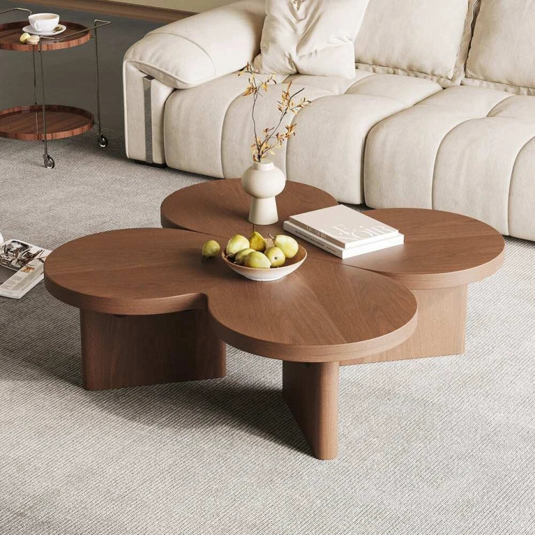 WINK – Flower Shape polish finish Coffee Table Set