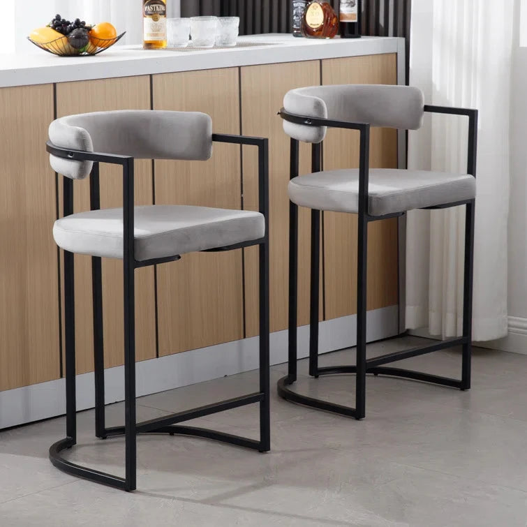 SABLE – Industrial Style Metallic Frame Bar Chair