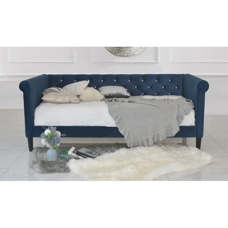 ADEL – Lavish Blue Velvet Day Bed