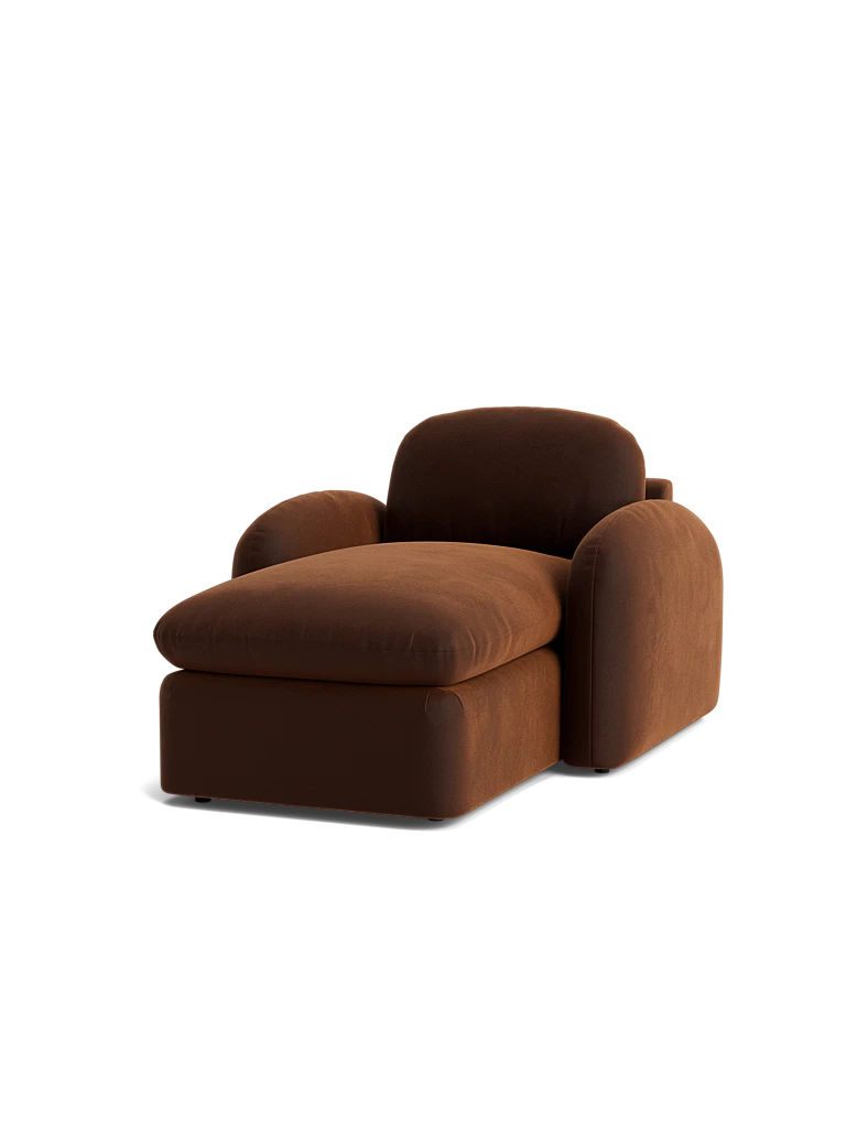 CINNA – Cinnamon Brown Chaise Lounge