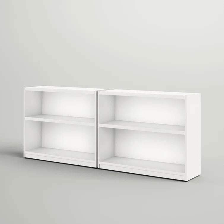 FENNA – White Contemporary Style Bookshelves Set